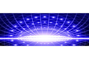 Blue tech background with glowing, a Technology Illustration by art PVP - market