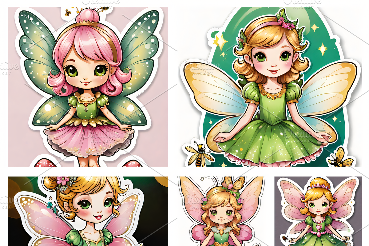 Garden Fairies – 19 Chibi Pack, an Illustration by ETARA by Mea Hau (Photo 1 of 7)