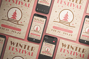 Winter Festival Flyer Set, a Flyer Template by KMZVR.Lab (Thumbnail 5 of 6)