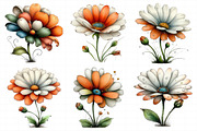 Whimsical Spring Daisy Flower Clipar, an Illustration by Daily.Designs (Thumbnail 3 of 8)