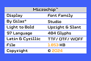 Microchip - Font Family, a Sans Serif Font by Gilar Studio (Thumbnail 4 of 14)