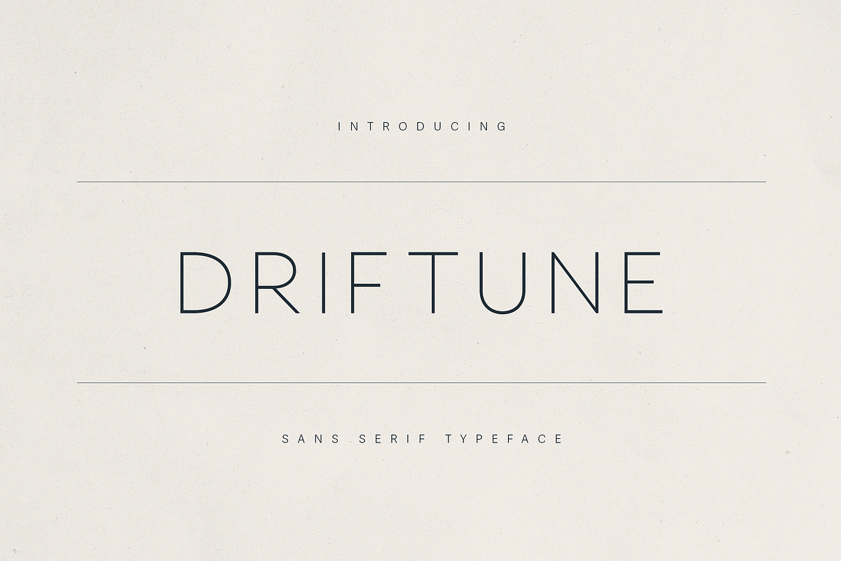 Driftune – Sans Serif Typeface, a Sans Serif Font by Only Fonts (Photo 1 of 11)