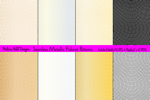 Seamless Metallic Fishnet Patterns