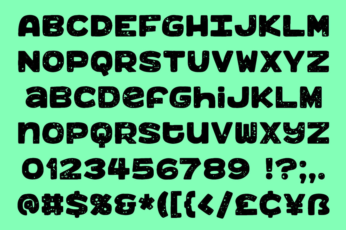 Benji: a bold, fun monospace font! preview 8