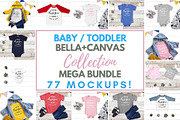 Baby Toddler Bella Canvas Mockups, an Apparel Mockup by lock and page (Thumbnail 1 of 11)