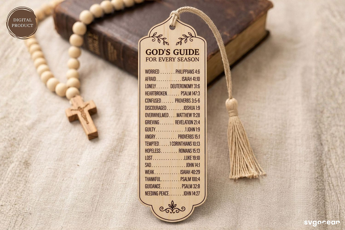 Bible Emergency Numbers Bookmarks, a Decorative Illustration by svgocean (Photo 5 of 8)