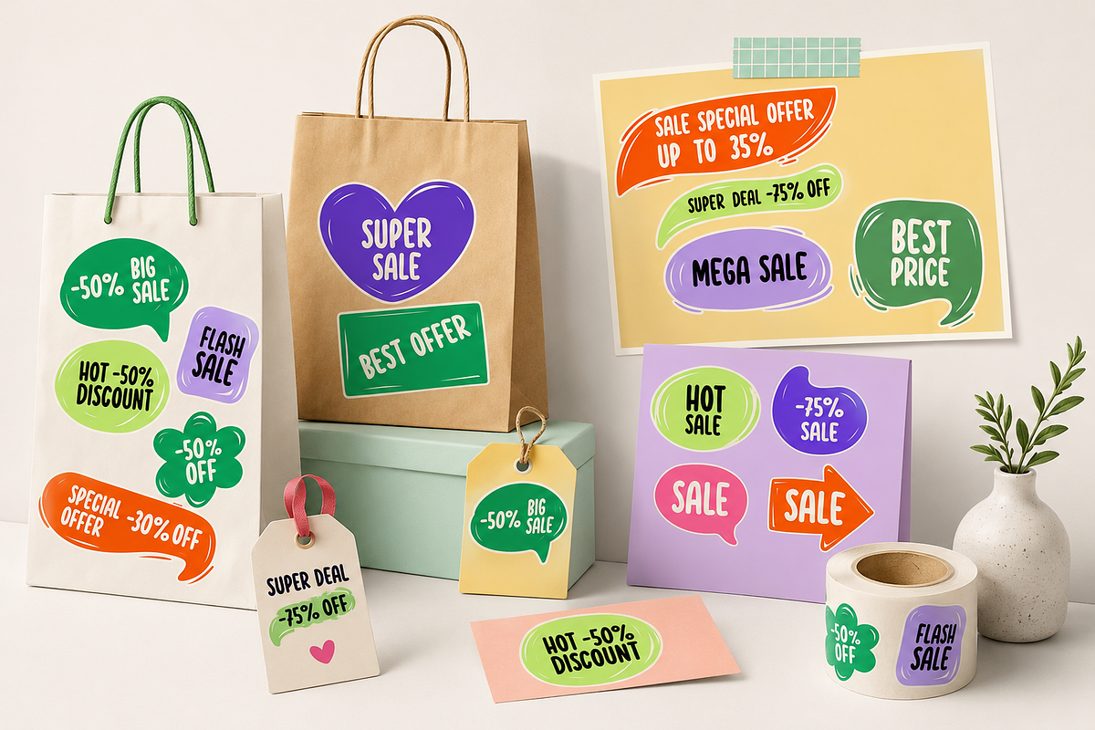 Sticky Notes & Paper Labels, a Seasonal Illustration by Anna Studio (Photo 6 of 12)