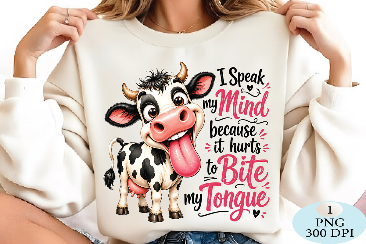 Cute Funny Cow PNG, a Seasonal Illustration by Daily.Designs (Photo 2 of 5)
