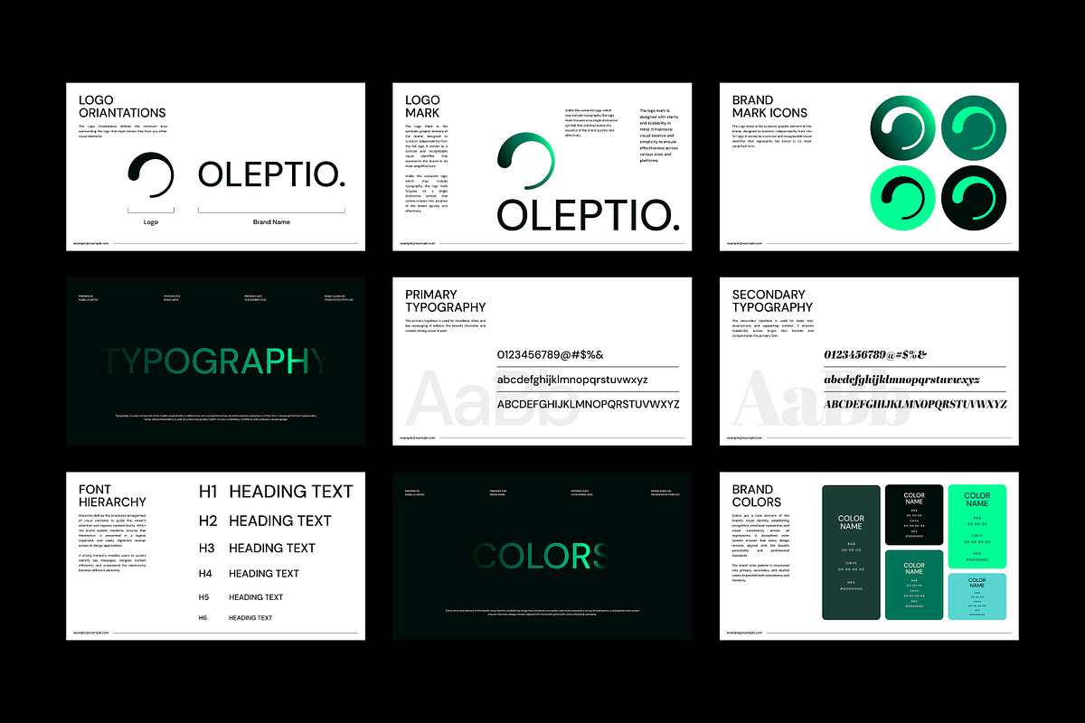 Oleptio | Bundle Brand Guidelines, a Presentation Template by Artisan Vibes (Photo 7 of 9)
