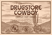 Drugstore Cowboy Font Family, a Font by Brethrendesignco (Thumbnail 1 of 6)
