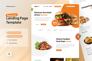 Lazismu - Food Landing Page