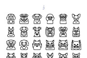 30 Dog and Cat Icon set, an Outline Icon by Just Icon (Thumbnail 3 of 3)
