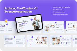 Science Education Google Slides, a Presentation Template by Annora Studio