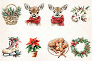 Watercolor Cozy Winter Christmas Cli, an Illustration by Libby Wishes (Thumbnail 4 of 6)