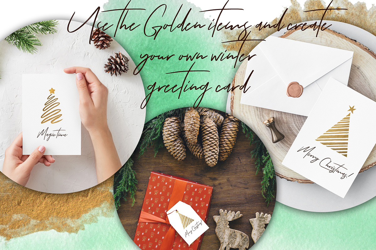Watercolor Eco Christmas set, an Object Graphic by Ana-Sakuta (Photo 4 of 10)