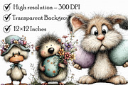 Whimsical Easter Clipart Bundle, an Illustration by Libby Wishes (Thumbnail 7 of 7)