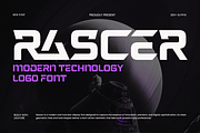 Rascer - Modern Technology Logo Font, a Sans Serif Font by TokoPress (Thumbnail 1 of 12)