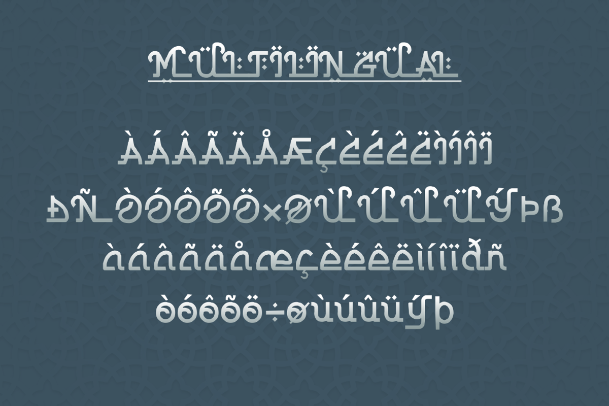 Salamah Arabic Style Typeface, a Symbol Font by zerologicstudio (Photo 8 of 11)