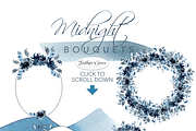 Indigo Blue Watercolor Flowers, an Illustration by Feather Grace Designs (Thumbnail 6 of 10)