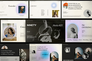 Nineties Brand Media Kit Powerpoint, a Presentation Template by Dirtytemp Studio
