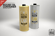 Round Oil Container Mockup, a Product Mockup by INCDesign (Thumbnail 1 of 5)