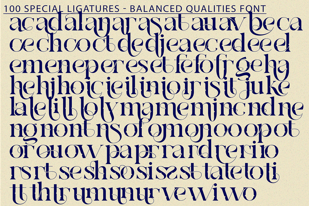 Balanced Qualities - Elegant Font, a Serif Font by 177Studio (Photo 7 of 8)