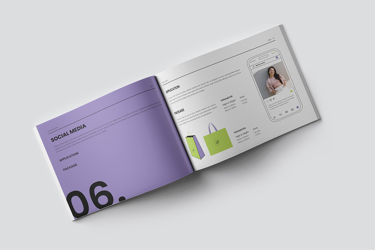 Brand Guideline Template Landscape, a Design Template by RusenoelType (Photo 8 of 9)