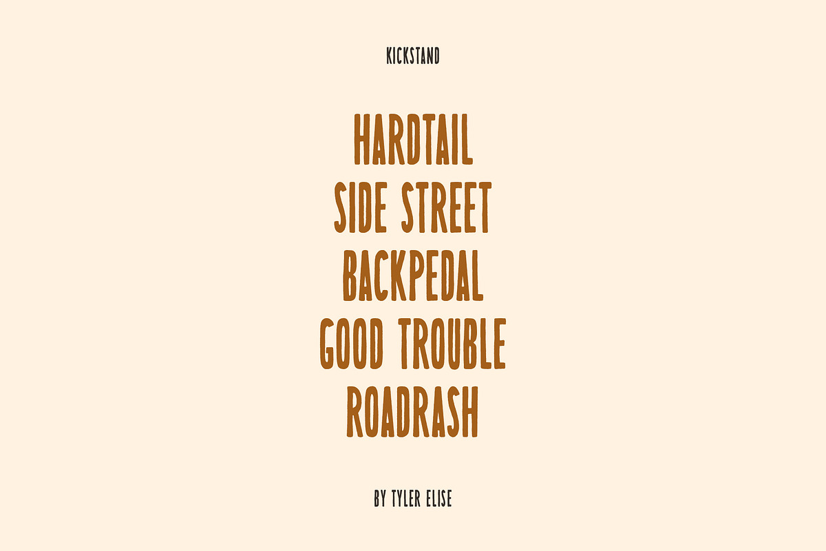 KICKSTAND by Tyler Elise, a Sans Serif Font by tylerelise (Photo 3 of 4)