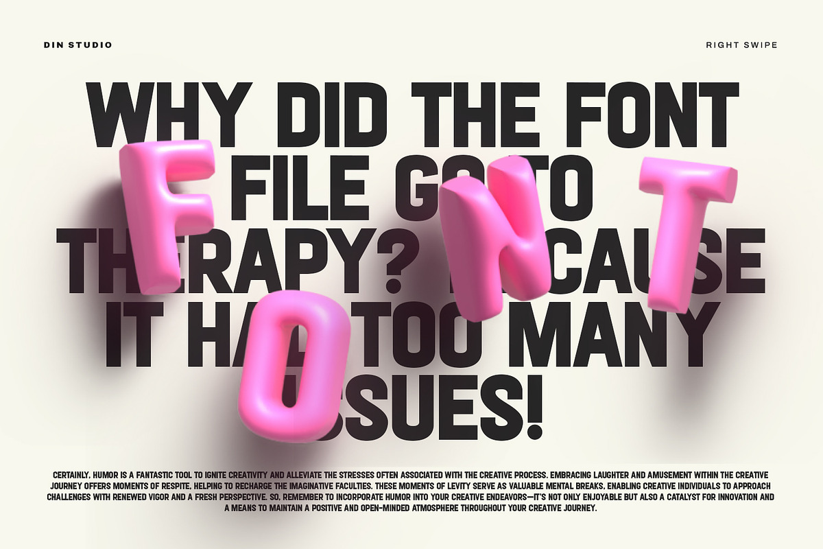 Right Swipe, a Script Font by din-studio.com (Photo 5 of 10)