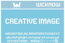 Creative Image font