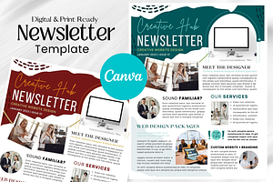 Editable Canva Newsletter Template