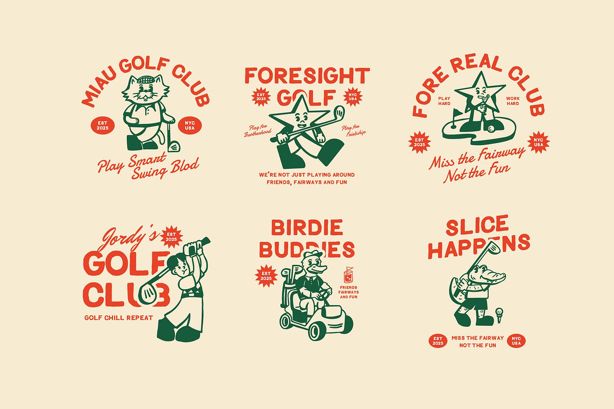 Mascot Golf Graphic, a Sport Illustration by Skilline Supply Co. (Photo 5 of 13)