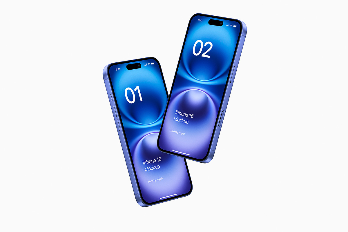 iPhone 16 - 24 Mockups Scenes, an iPhone Mockup by Asylab (Photo 54 of 58)