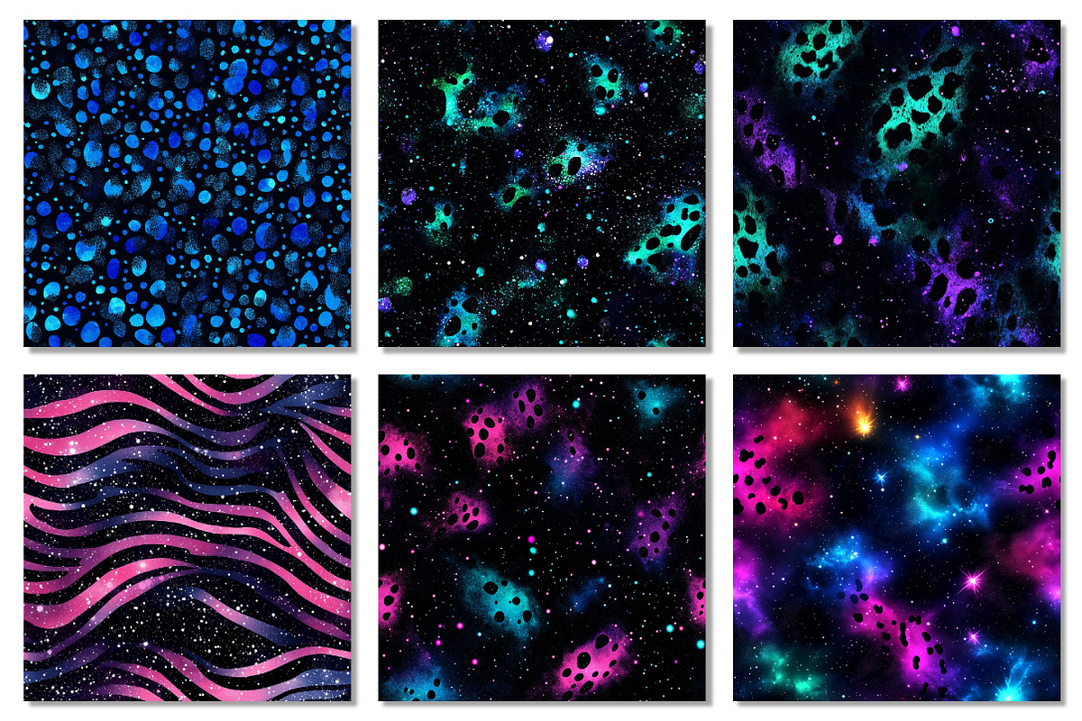 Galaxy Animal Print Digital Paper, a Texture Graphic by Dream Creation (Photo 7 of 7)
