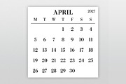 2027 Large MON-SUN 12x12 Calendar, a Stationery Template by Running With Foxes (Thumbnail 2 of 5)