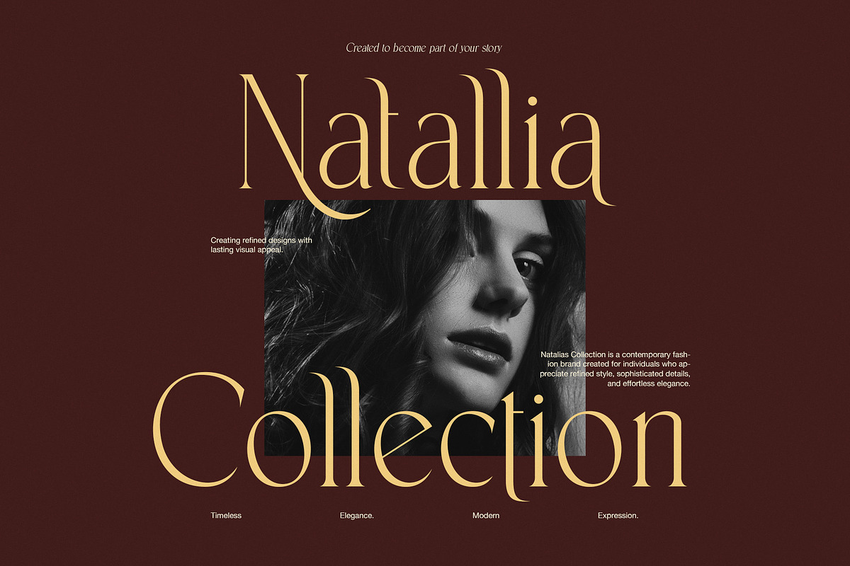 Rictten Luxury Serif Font, a Serif Font by Graphicxell (Photo 2 of 8)