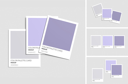 Color Palette Cards Mockup, an Advertising Mockup by xavier_studio