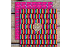 Boho Feather Digital Papers Clipart