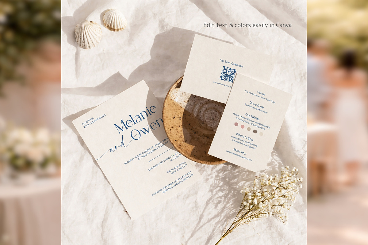 Elegant Invite Suite Canva bd005, an Invitation Template by TyphoonStudio (Photo 6 of 10)