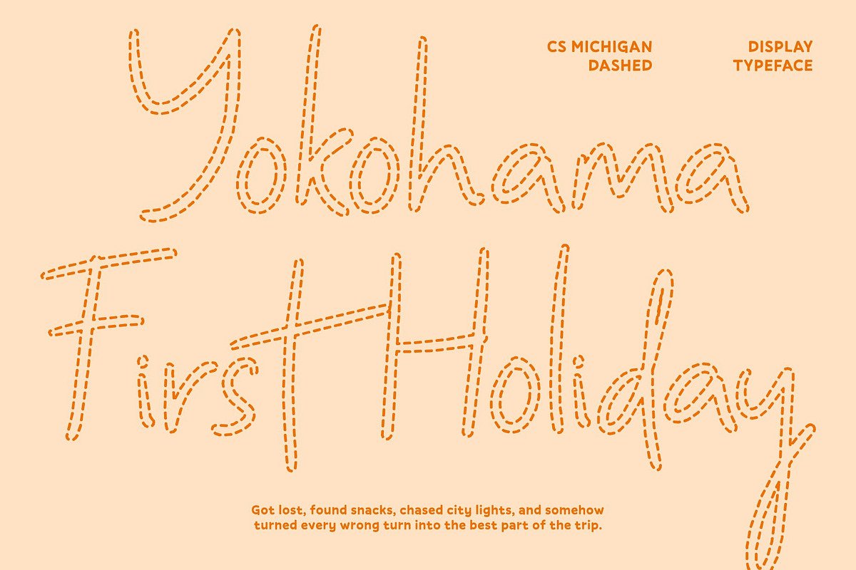 CS Michigan Dashed, a Handwritten Font by Craft Supply Co. (Photo 2 of 8)