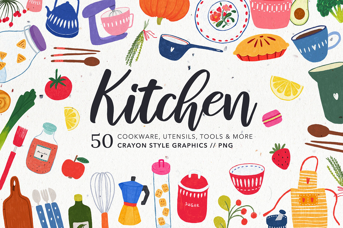 Kitchen Cookware, Utensils & More, an Illustration by likorbut (Photo 1 of 5)