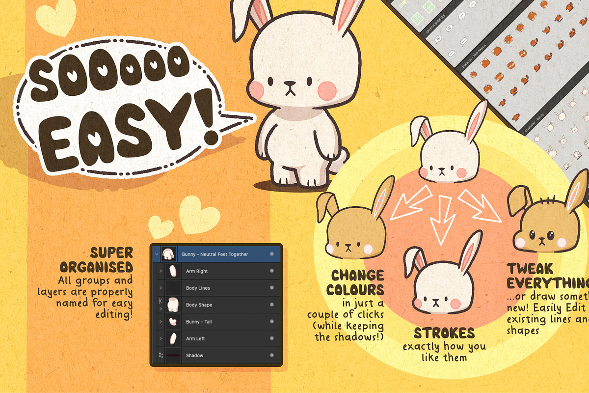 Cute Comic Creator for Affinity, a Brushes & More by Green Room Media (Photo 3 of 25)