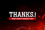 Varsity North - Baseball Font, a Slab Serif Font by Iqsiart Studio (Thumbnail 6 of 6)