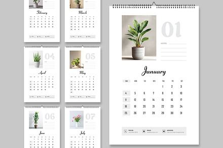 Modern Wall Calendar 2026 Template