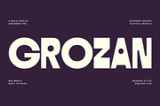 Grozan - Bold Display Typeface, a Sans Serif Font by roomspace creative lab (Thumbnail 1 of 10)