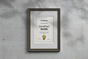 A4 Passe-partout Certificate Mockup, an Advertising Mockup by DesignRushMarket (Thumbnail 11 of 13)