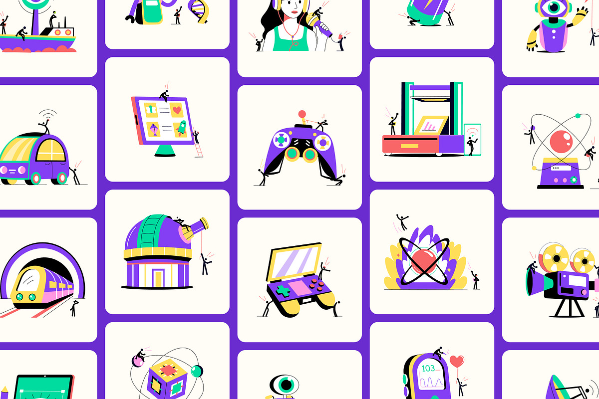 150 Technology and Innovation, a Technology Illustration by Brickclay (Photo 7 of 15)