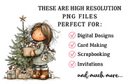 Kids Decorate Christmas Tree Clipart, an Illustration by OK Design (Thumbnail 5 of 6)