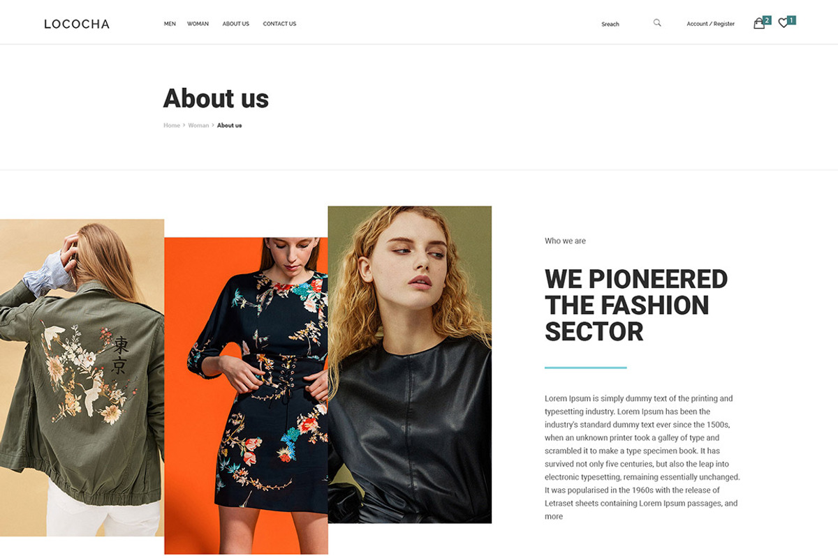 Lococha - PSD Template for Fashion, a Websites & App Template by Digipieces (Photo 8 of 16)