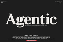 Agentic - Serif font family